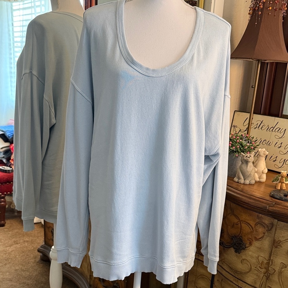 Aerie Light Blue Sweatshirt